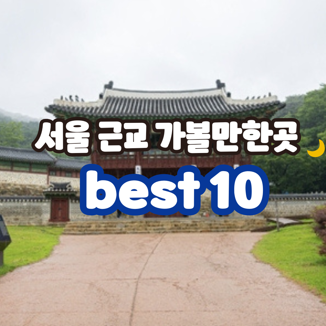 서울 근교 가볼만한곳 BEST 10 힐링스팟 추천지 후기