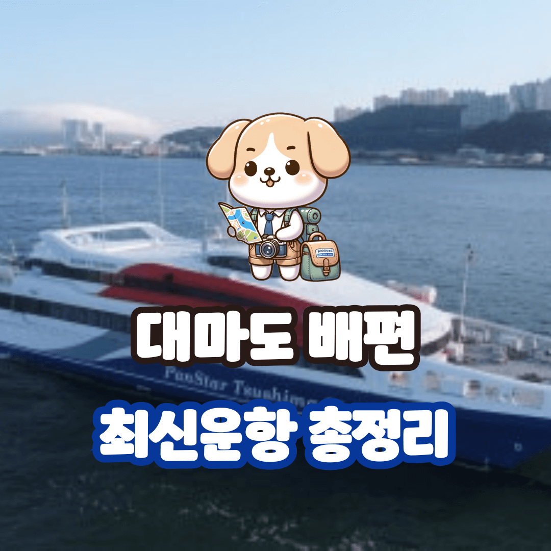 대마도 배편 완벽정리, 최신 운항시간·요금·예약 팁 총정리