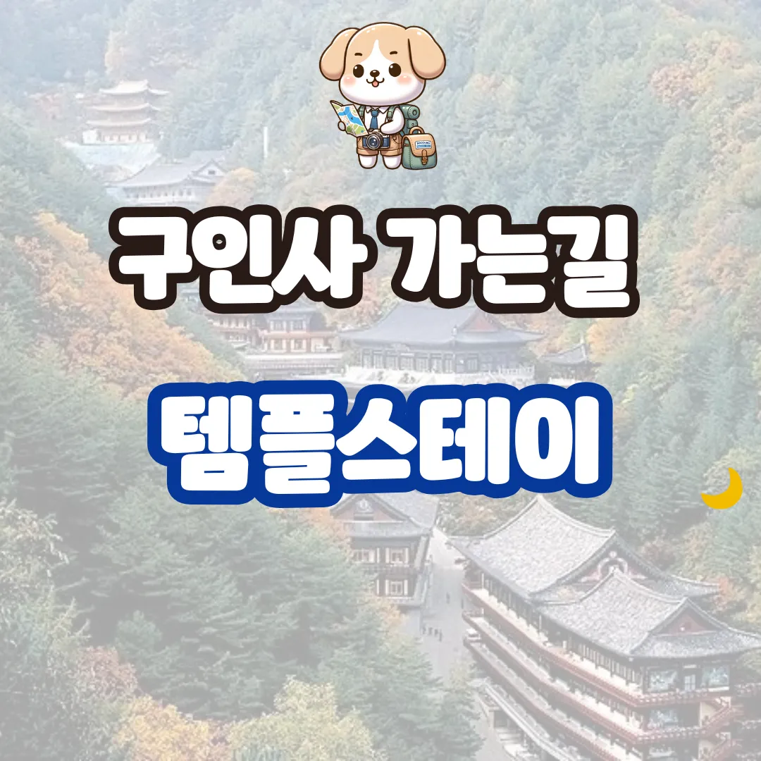 구인사 가는길 템플스테이