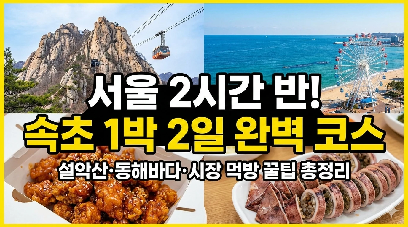 속초 강원도 1박2일 코스